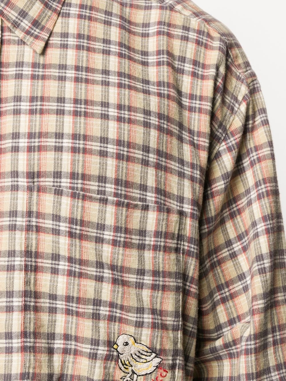 chick patch checked shirt - 5