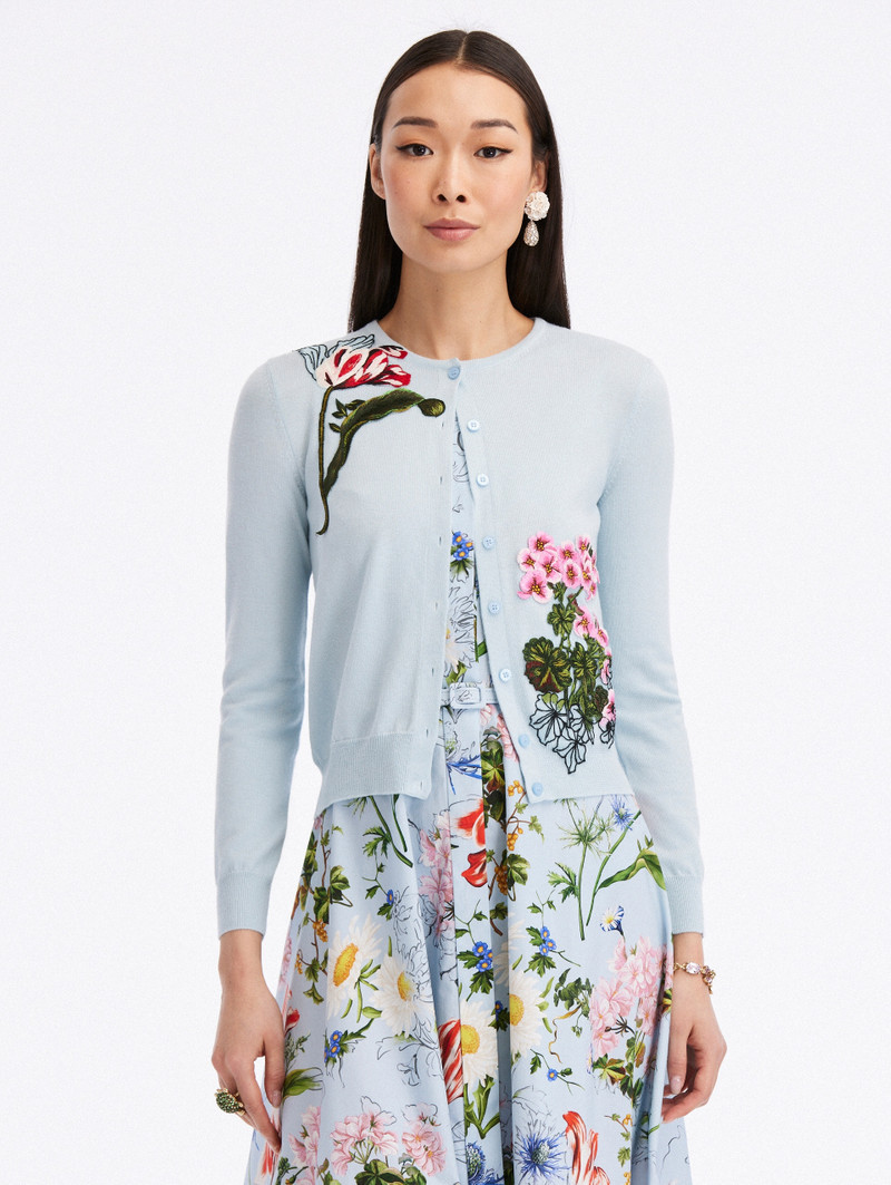 UNFINISHED FLORAL THREADWORK CARDIGAN 1