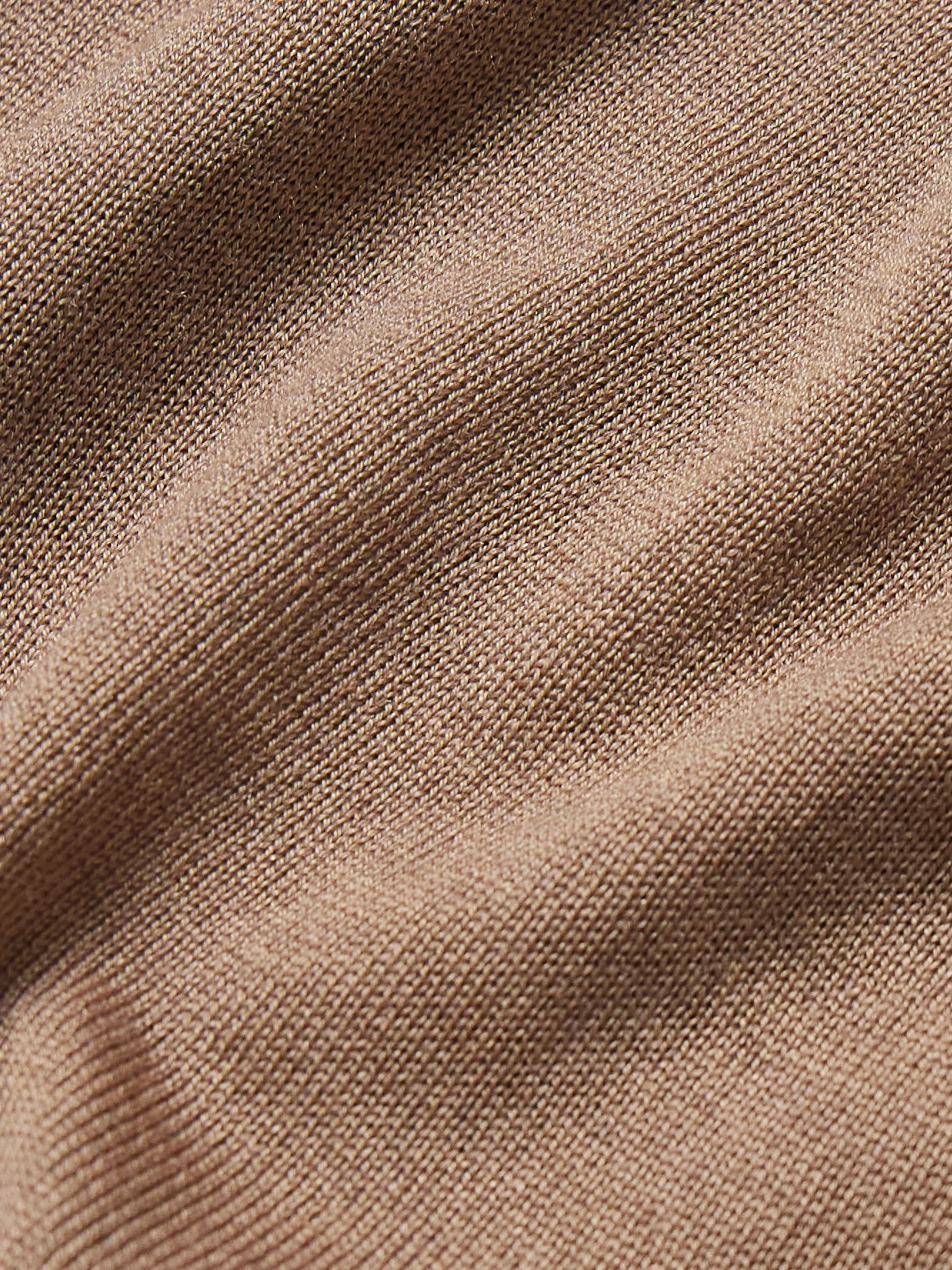 Slim-Fit Wool, Cashmere and Silk-Blend Sweater Light brown - 5
