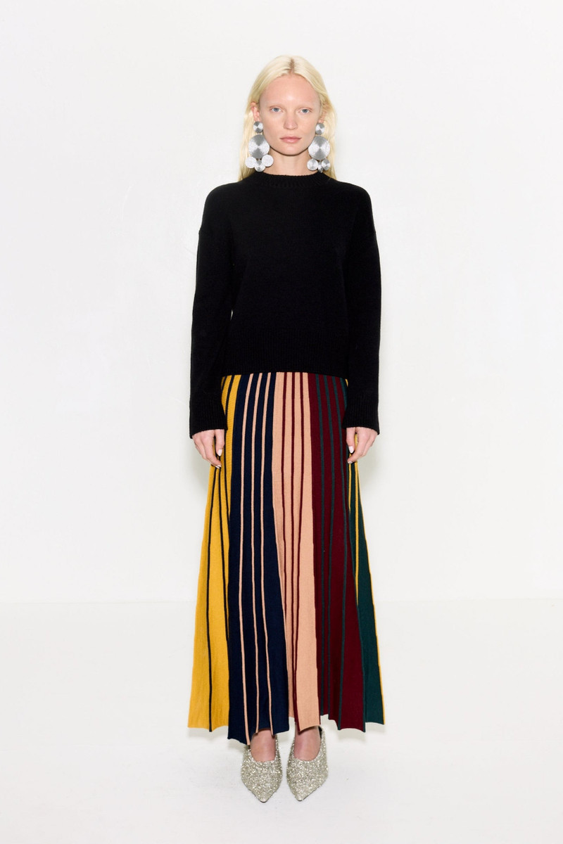SIMONMILLER Celia Knit Skirt In Multi Color Rib outlook