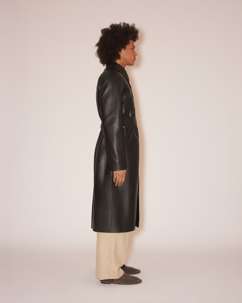 KILAN - Regenerated leather coat - Black 4