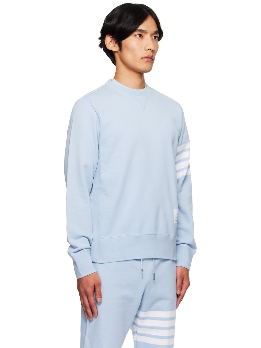 Blue Classic Loopback 4-Bar Sweatshirt - 2