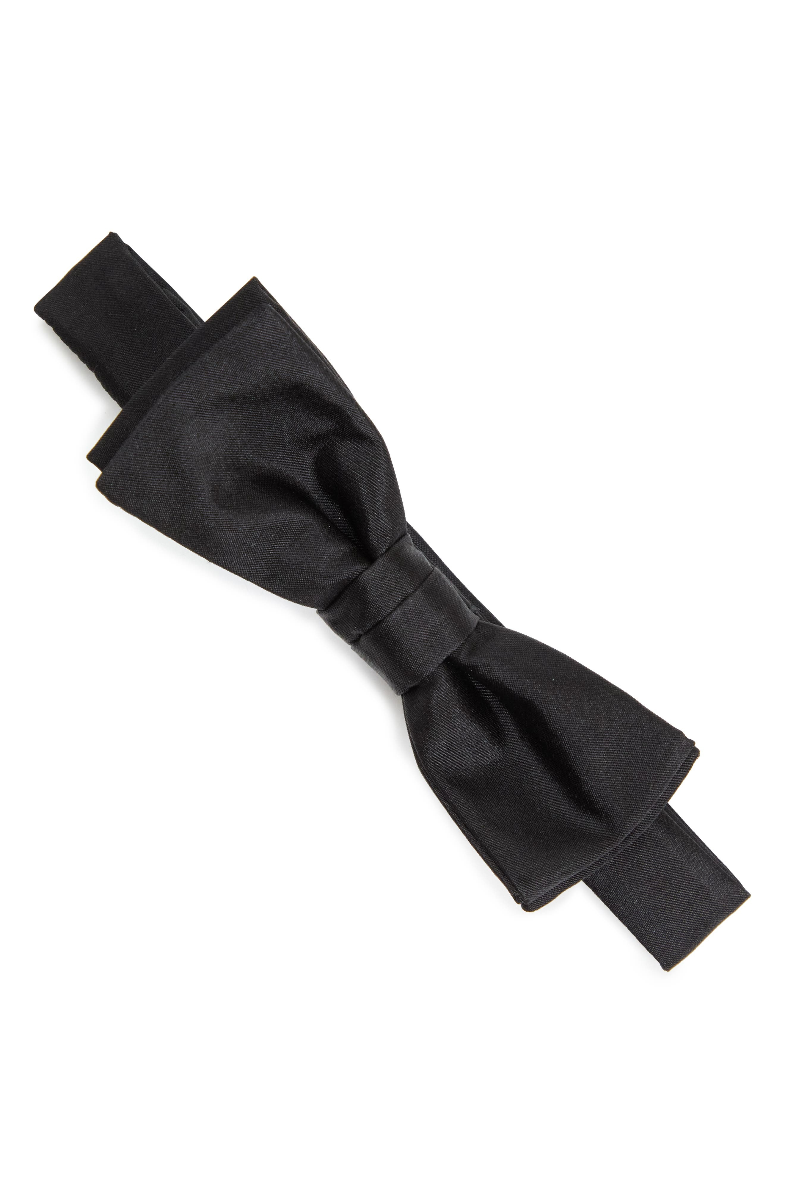 BOSS Pre-Tied Silk Bow Tie in Black at Nordstrom - 1