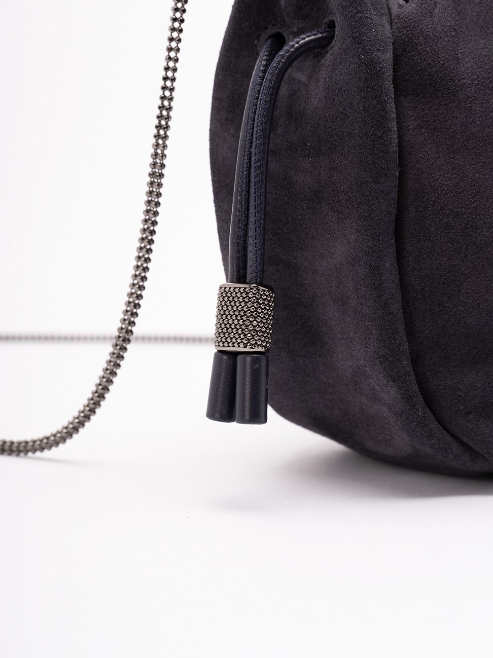 Suede Mini `Mellow` Bucket Bag - 4