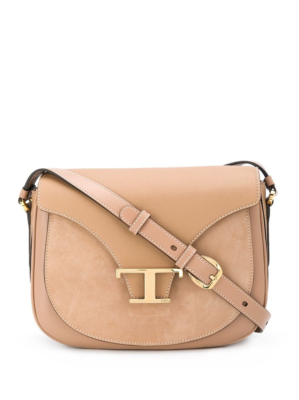 panelled micro crossbody bag - 1