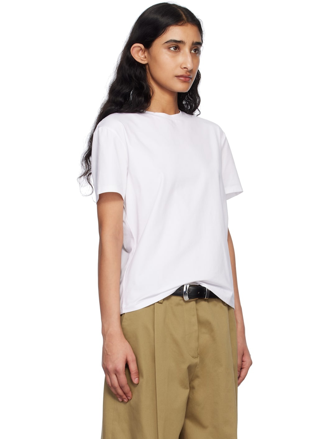White Regular Fit T-shirt - 2