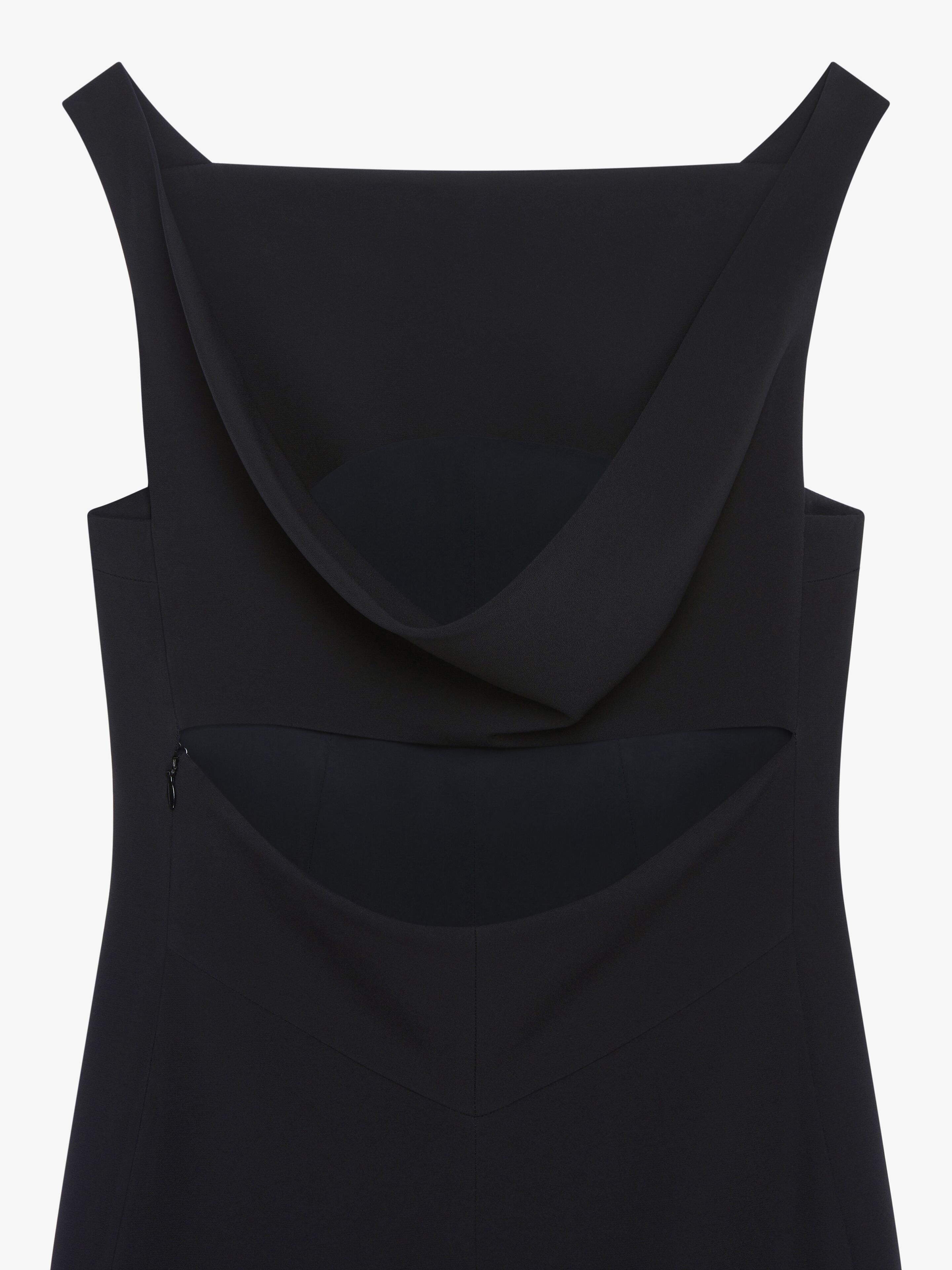 DRESS IN CREPE AND SATIN - 5