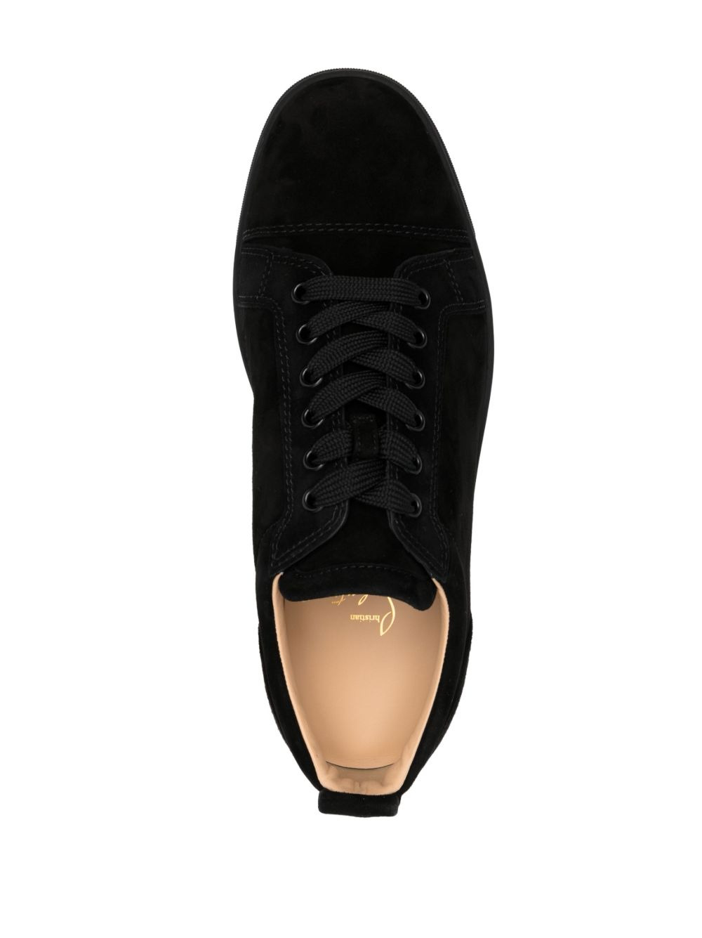 suede lace-up sneakers - 4