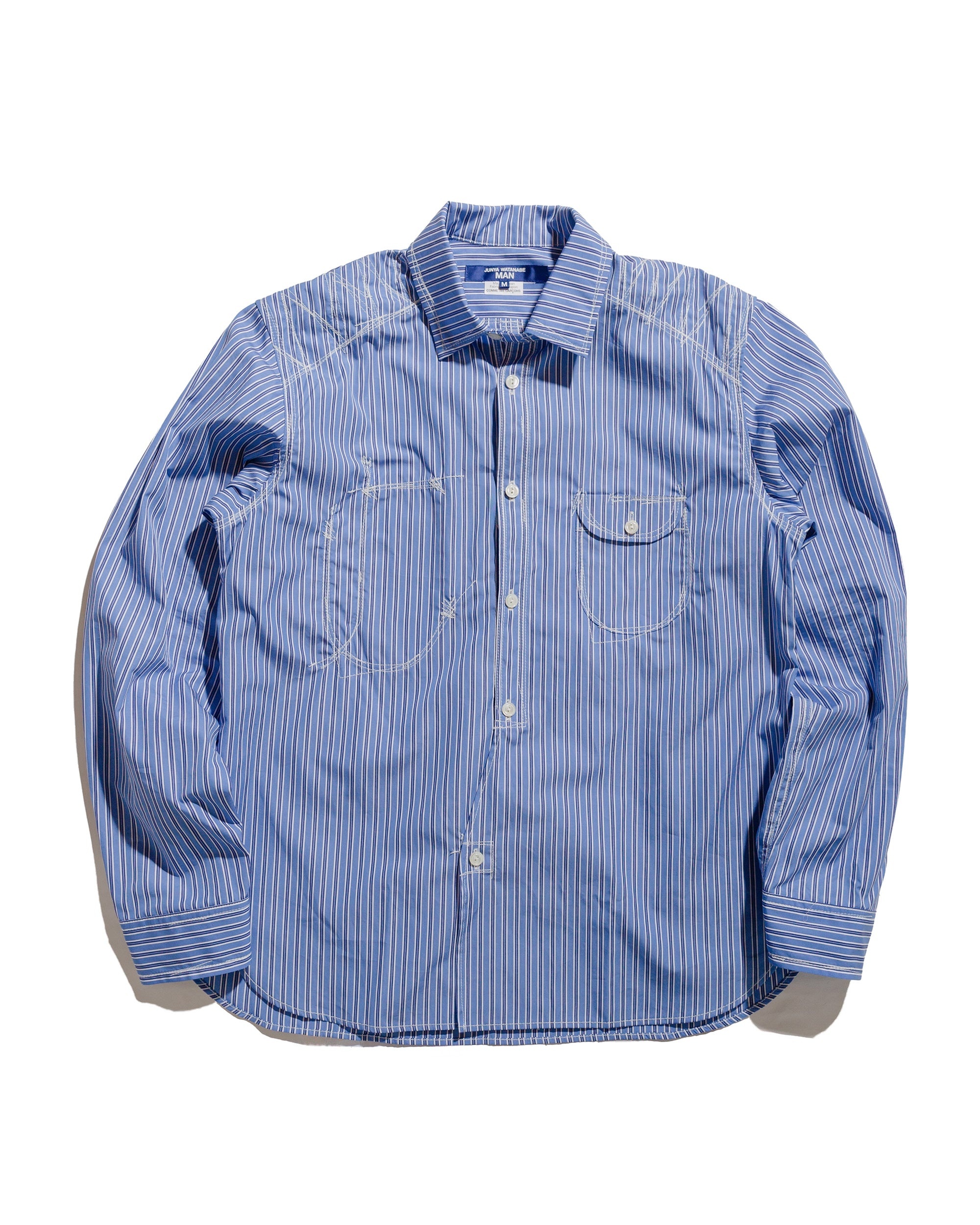 Stitch Stripe Shirt Blue - 1