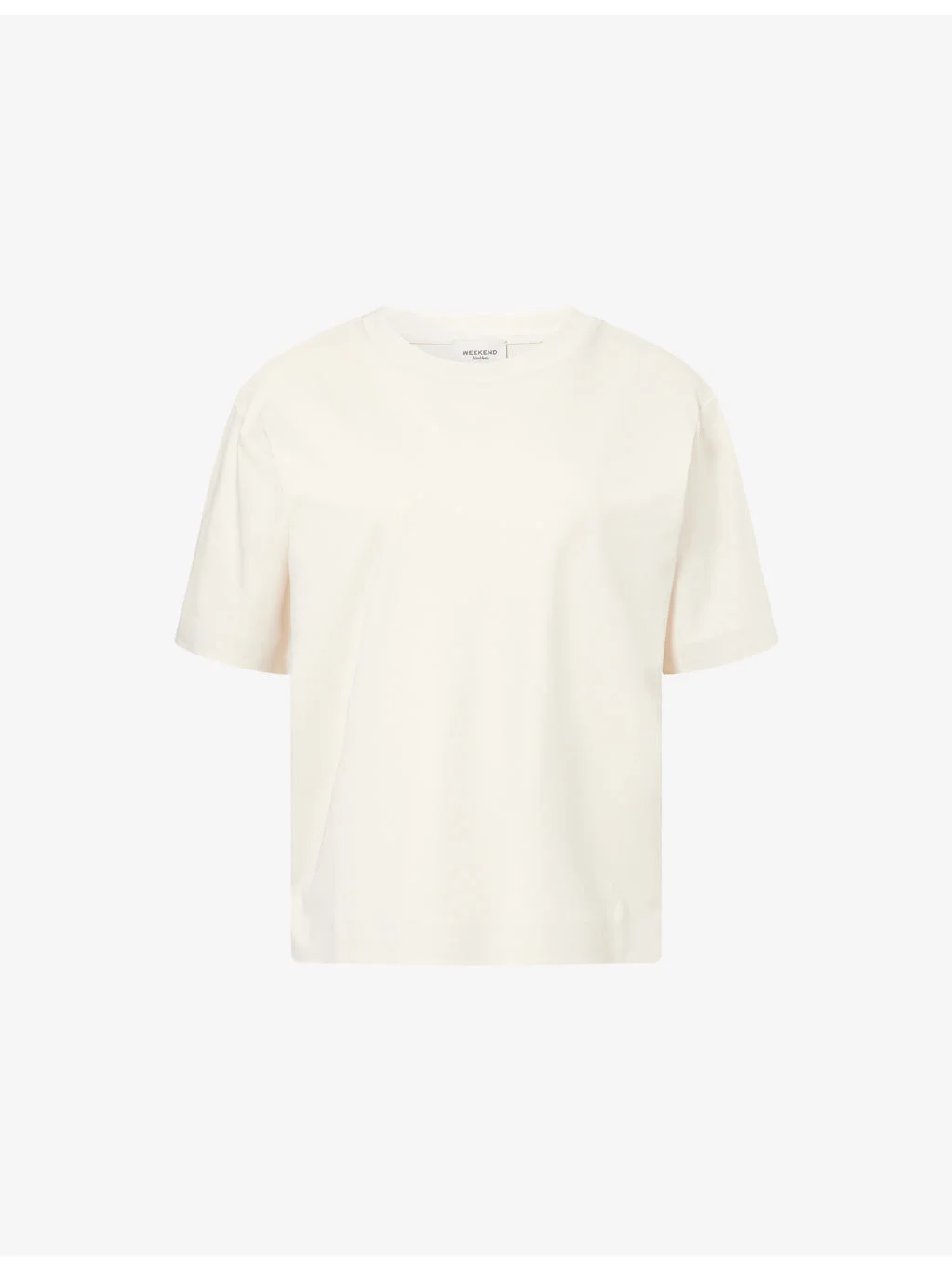 Round-Neck Relaxed-Fit Cotton T-shirt - 1