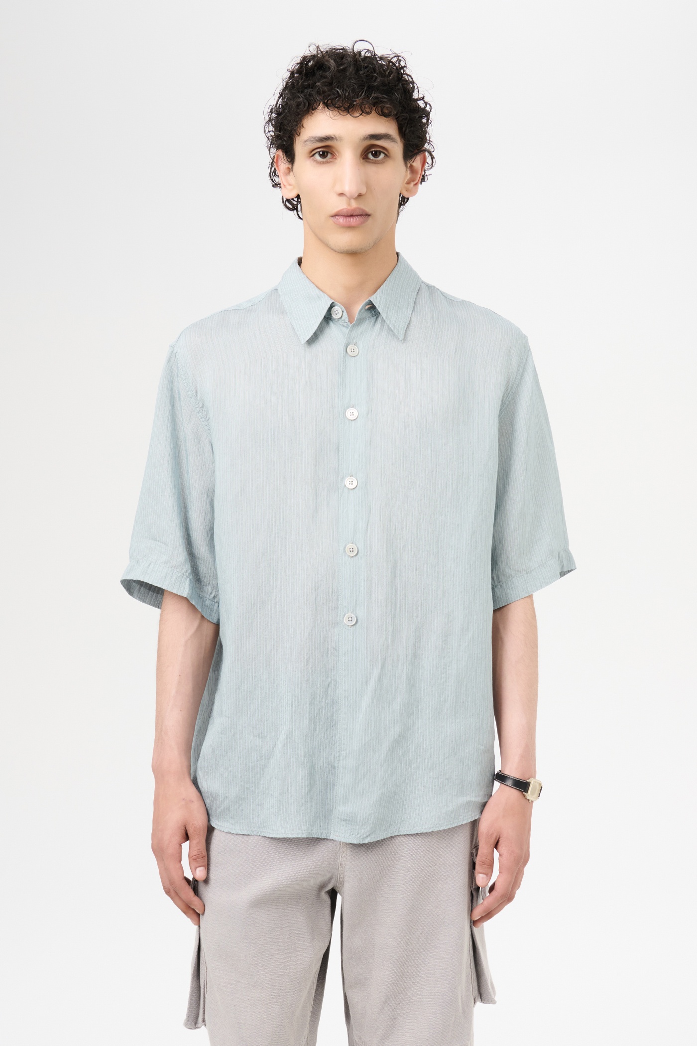 Beyond Shirt Shortsleeve Geo Stripe Ceremonial Viscose - 3
