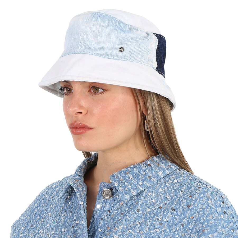 Maison Michel Ladies Multicolor Axel Cotton Denim Bucket Hat - 2