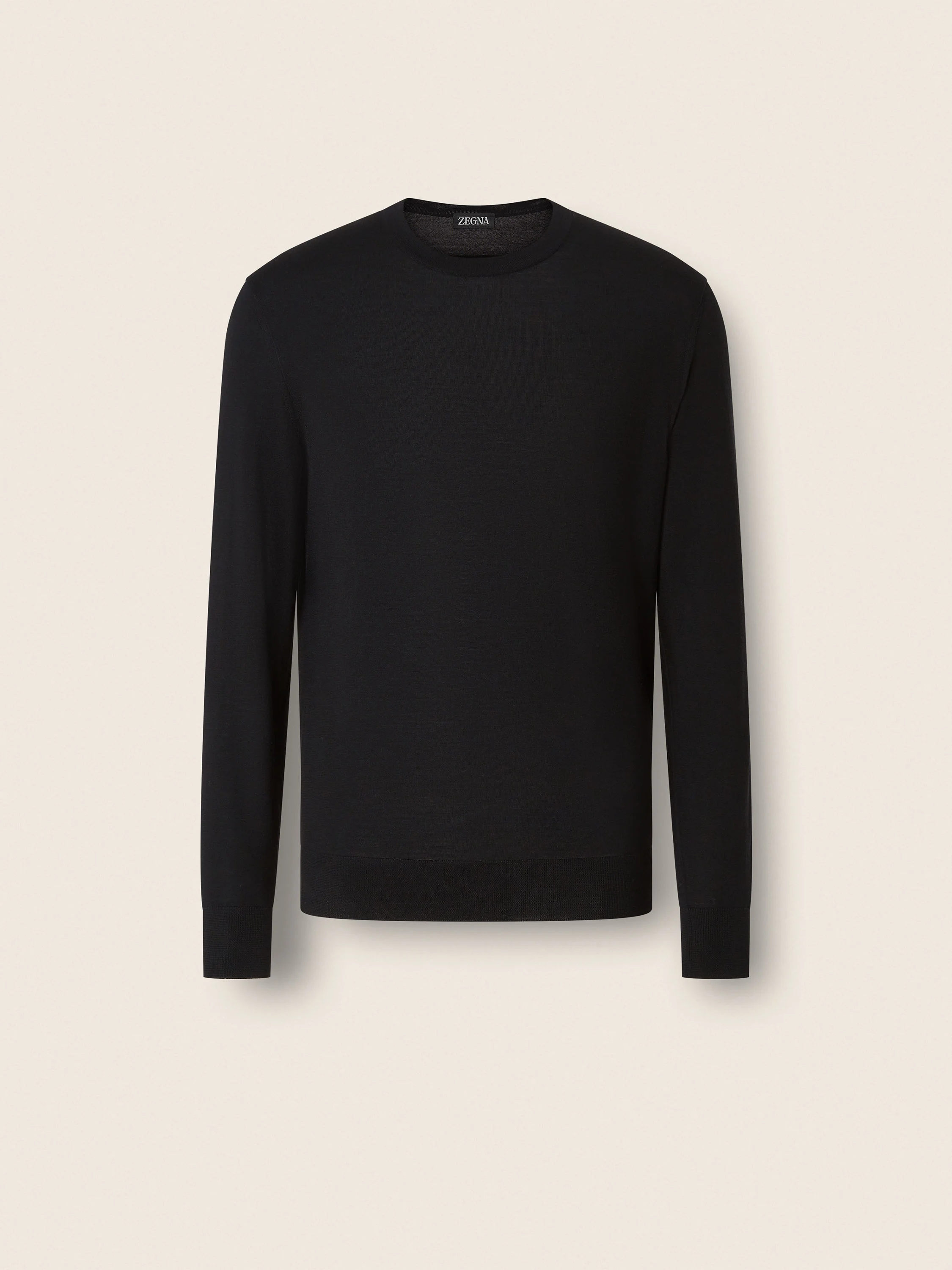 BLACK TROFEO 15MILMIL15 WOOL CREWNECK - 1