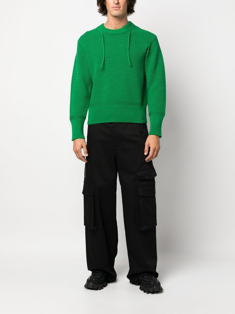 GCDS logo-patch cargo trousers outlook