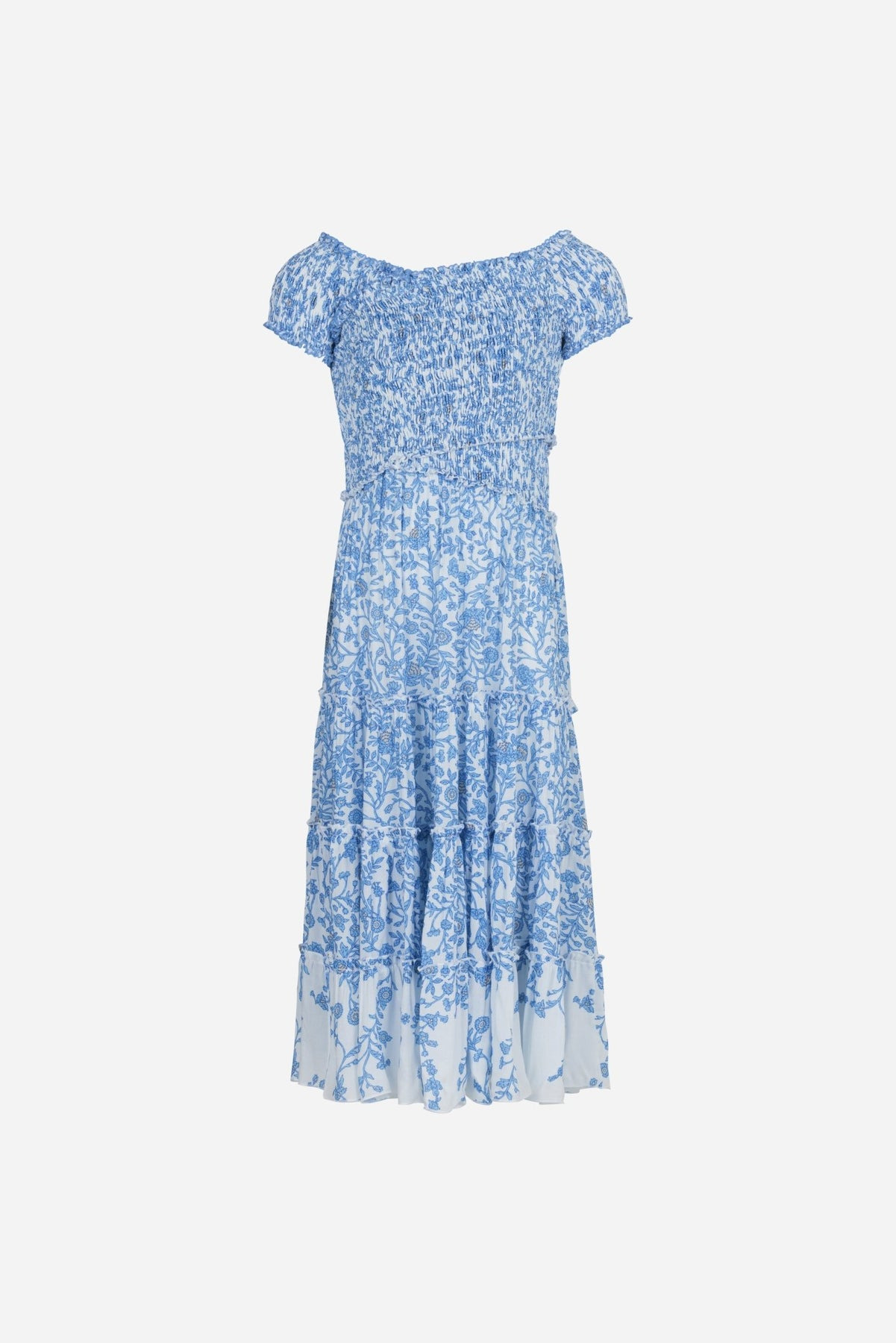 Long Dress Soledad for girls - Blue Lazuli - 2