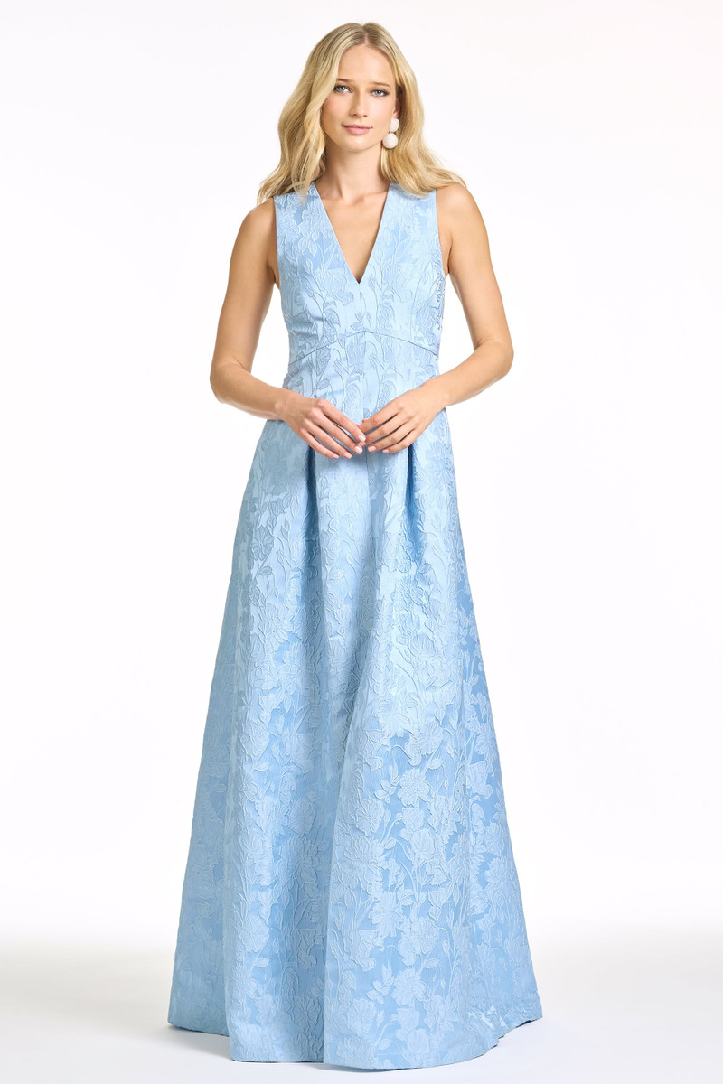 SACHIN & BABI BROOKLYNNE GOWN - ICE BLUE outlook