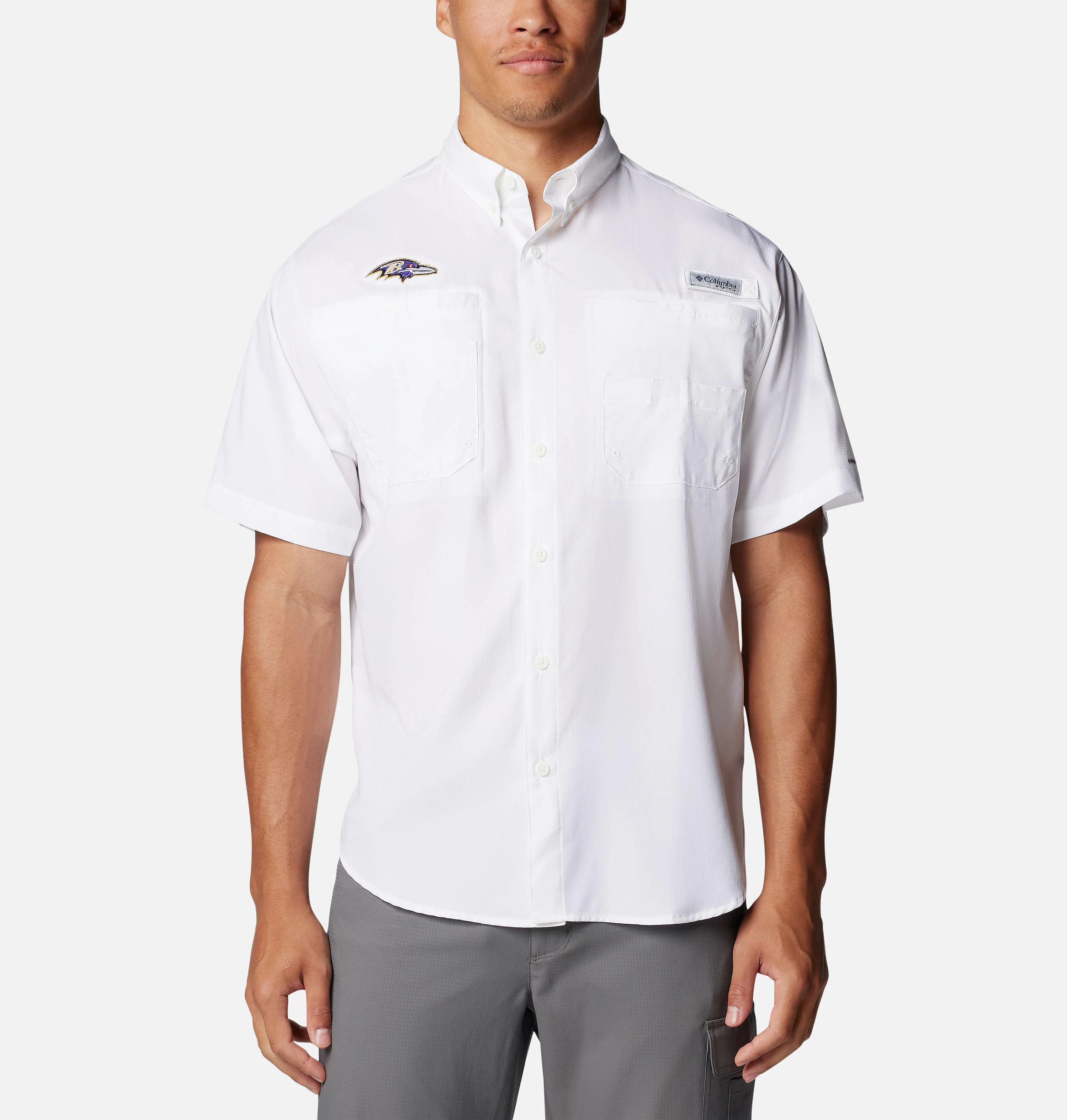 Men's PFG Tamiami Short Sleeve Shirt - Baltimore Ravens - 1
