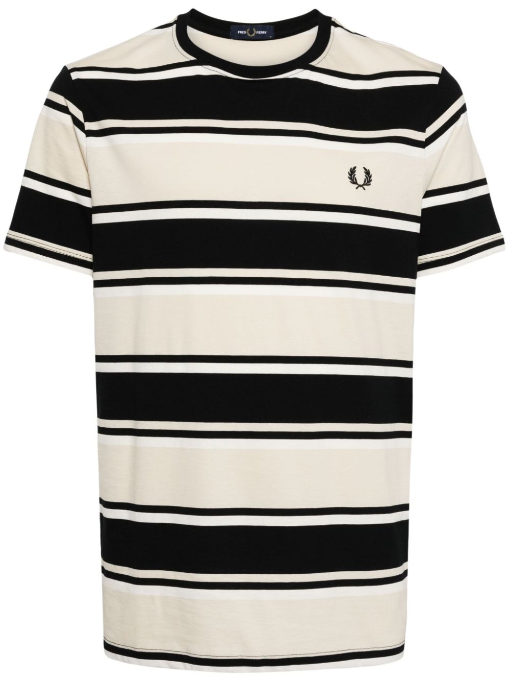 striped cotton T-shirt - 1