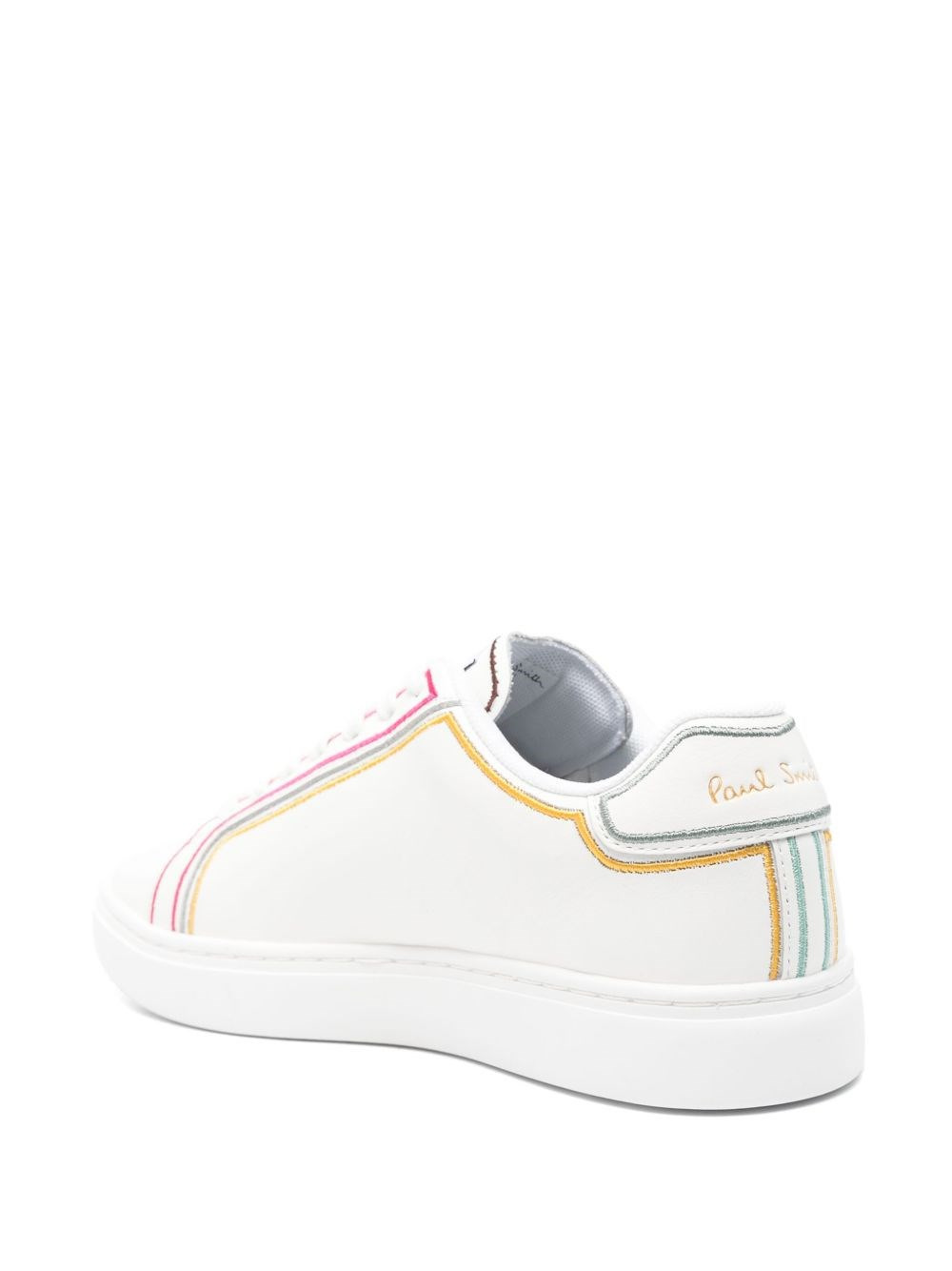 Swirl leather sneakers - 4