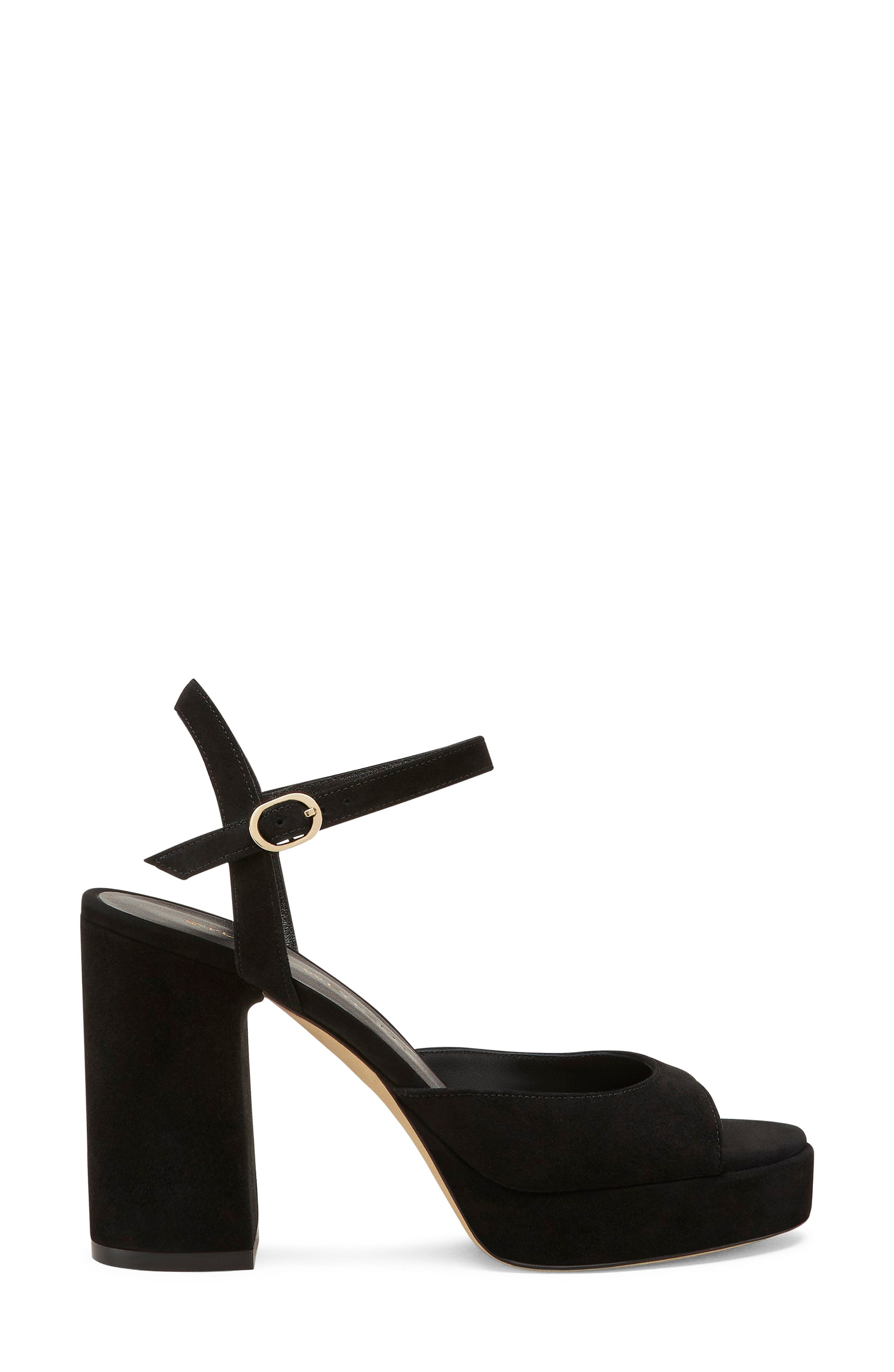 Stuart Weitzman Dayna II Platform Sandal in Black at Nordstrom - 3