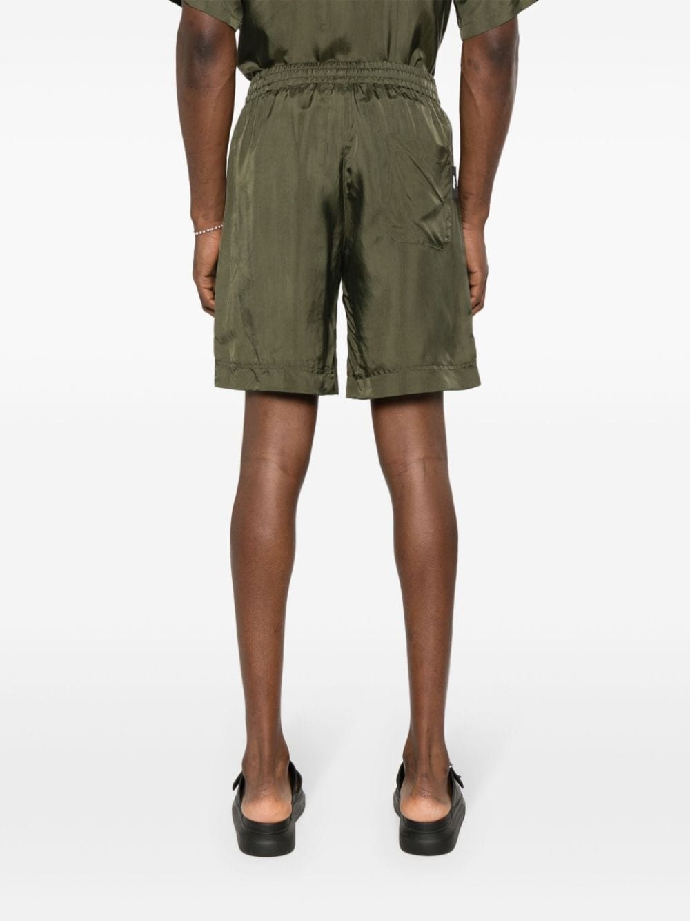 embroidered-logo track shorts - 4