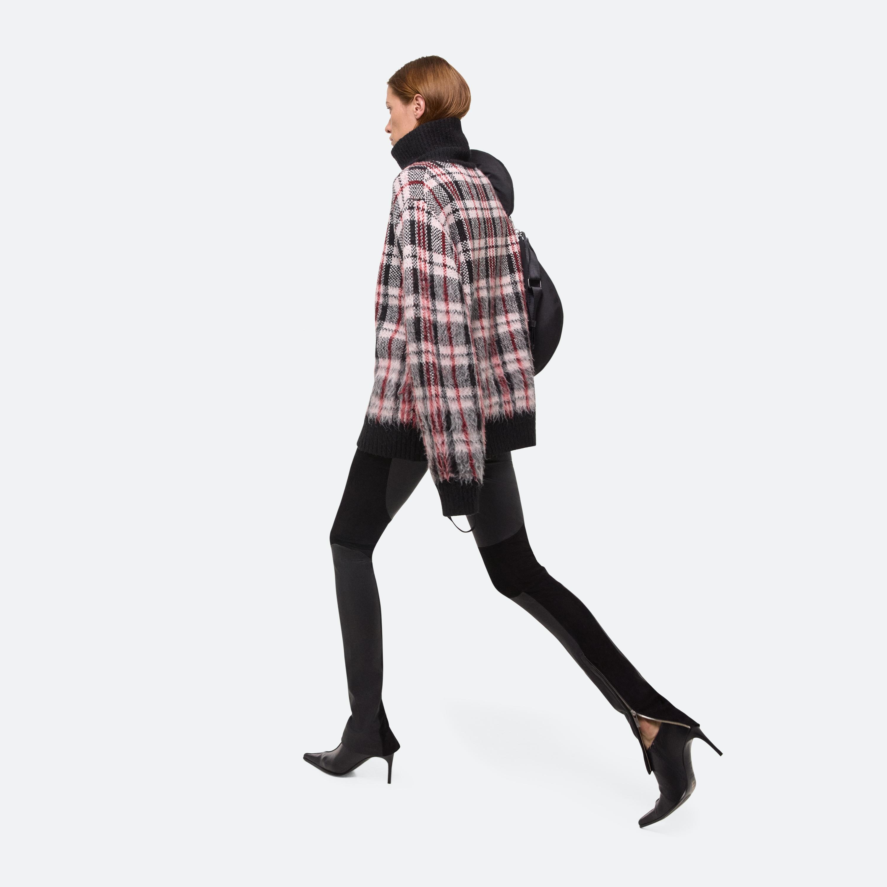 BRUSHED PLAID TURTLENECK SWEATER - 13