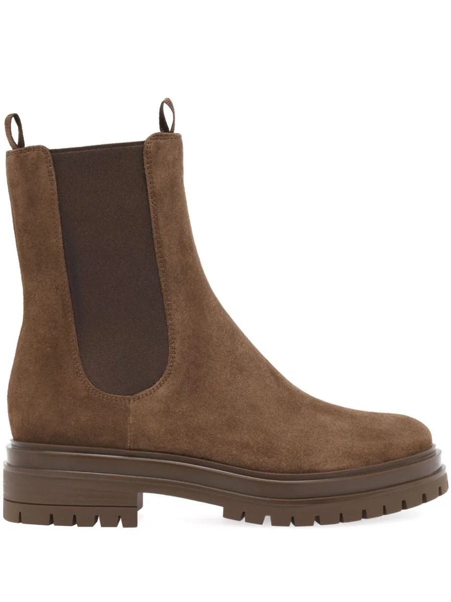 Gianvito Rossi Chester Suede Leather Boots - 1