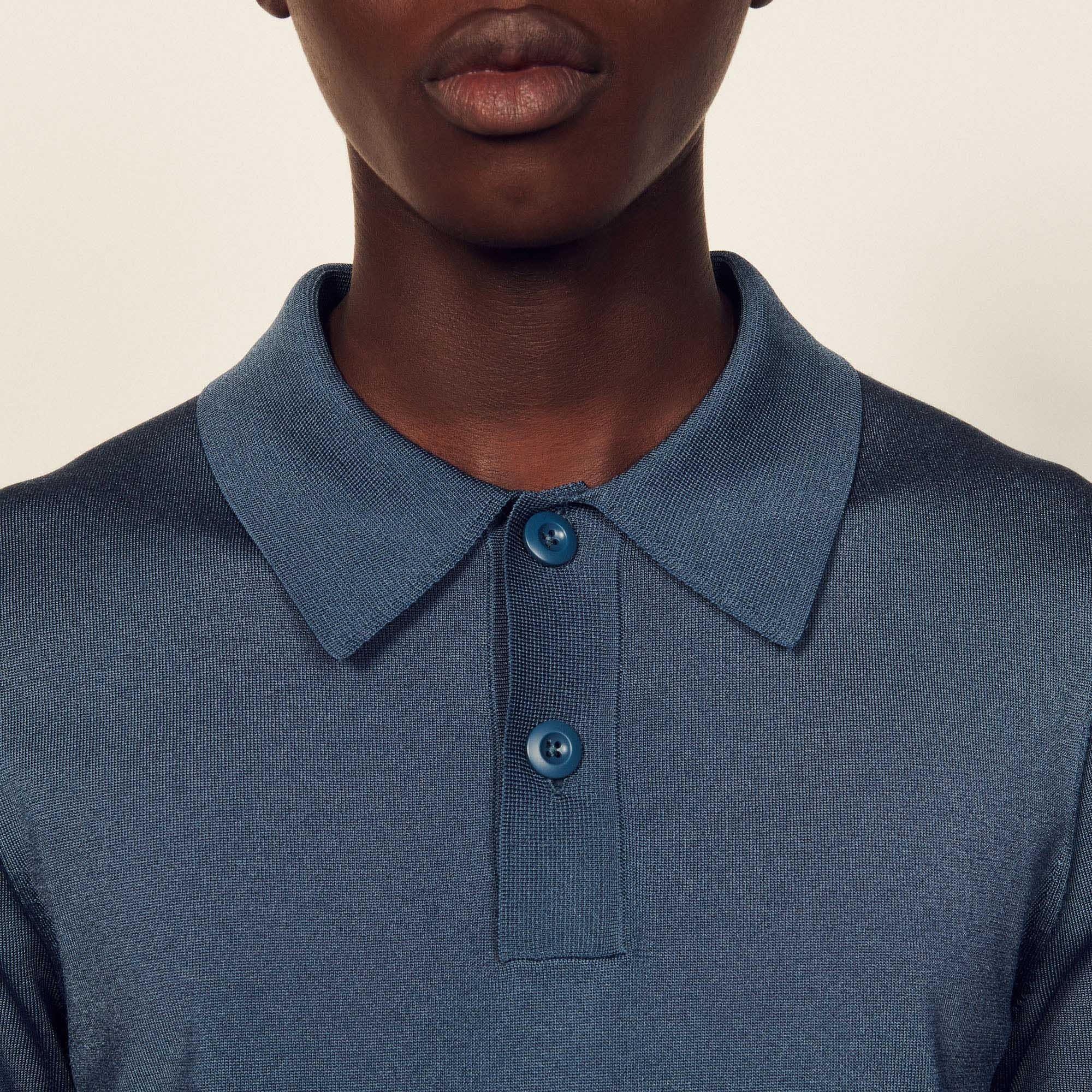 Knitted polo shirt - 5