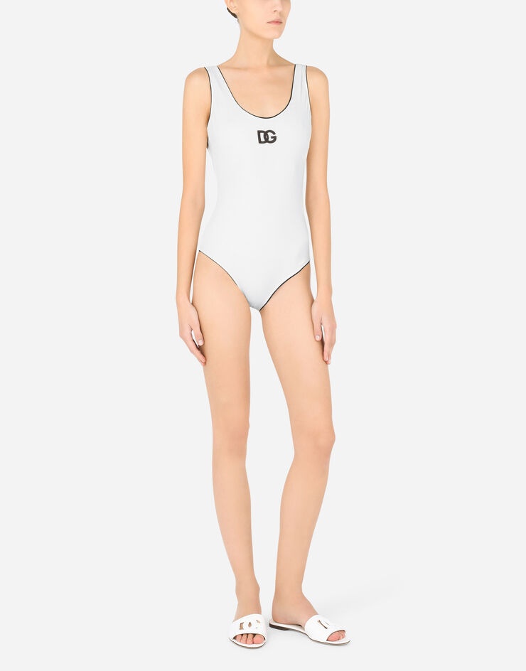 Olympic one-piece swimsuit with logo - 2