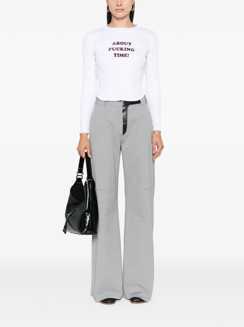 Stella McCartney slogan-print T-shirt outlook