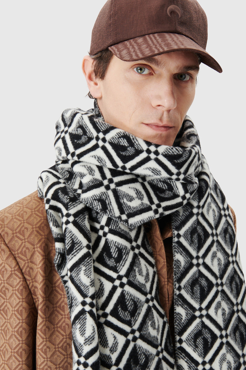 Marine Serre Virgin Wool Scarf outlook