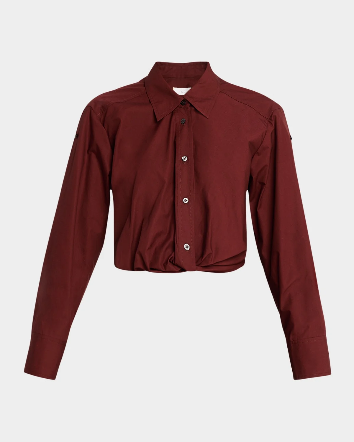 Leo Gathered Button-Front Top - 1