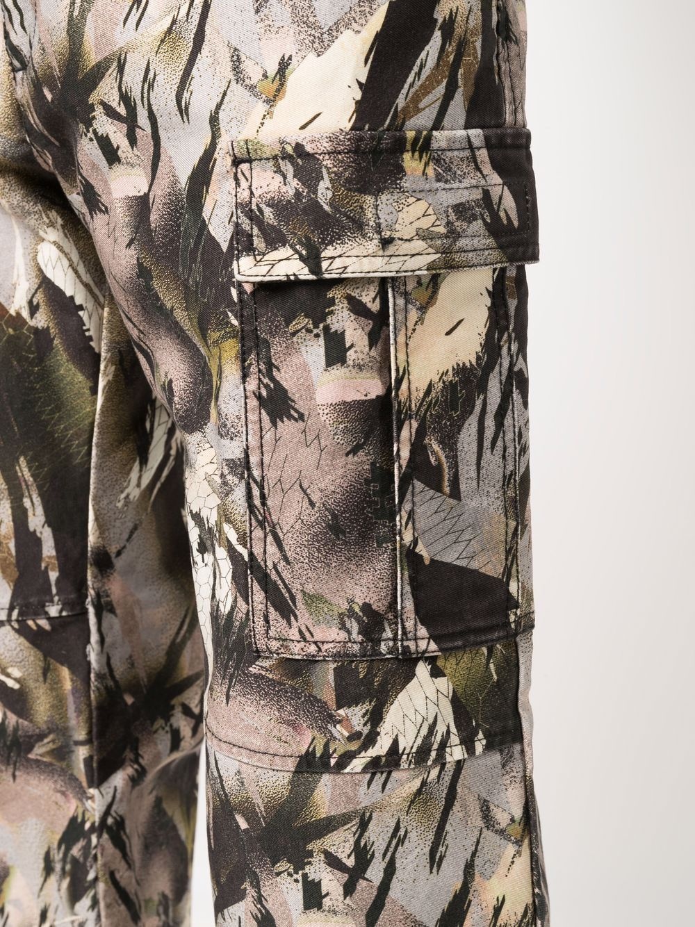 camouflage-print cargo trousers - 5