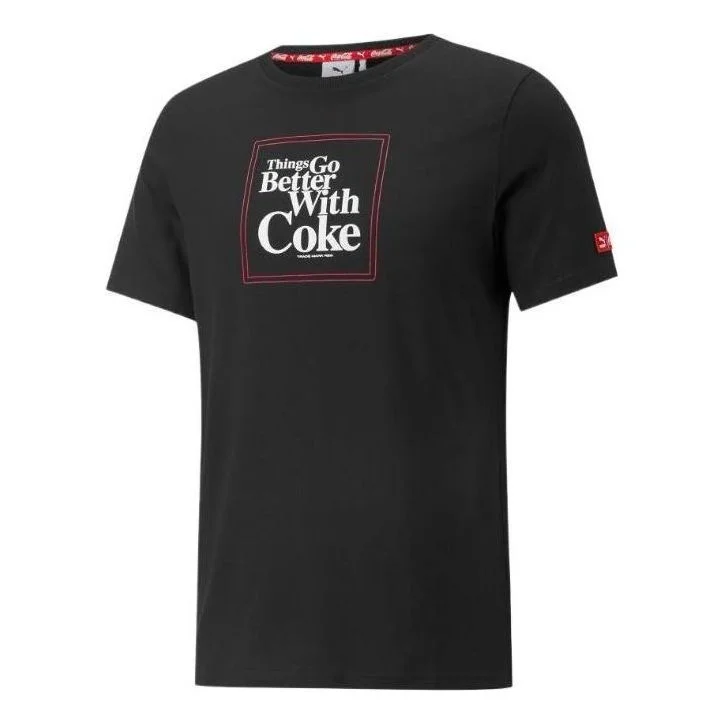 PUMA X Coca Cola Graphic Tee 'Black' 536158-01 - 1