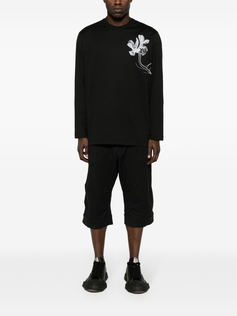 Y-3 GFX floral-print cotton T-shirt outlook