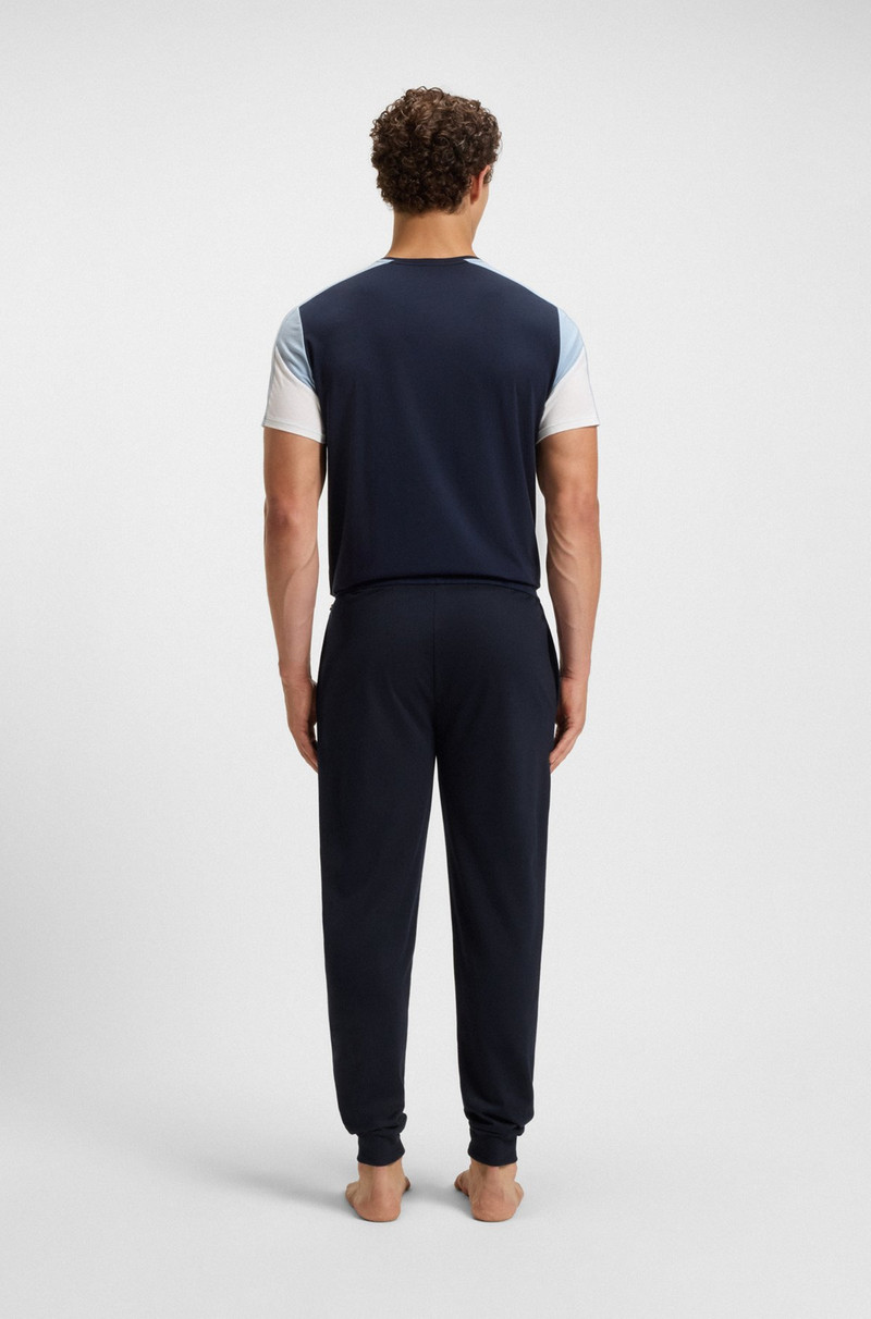 LOGO-PRINT TRACKSUIT BOTTOMS IN COTTON TERRY 4