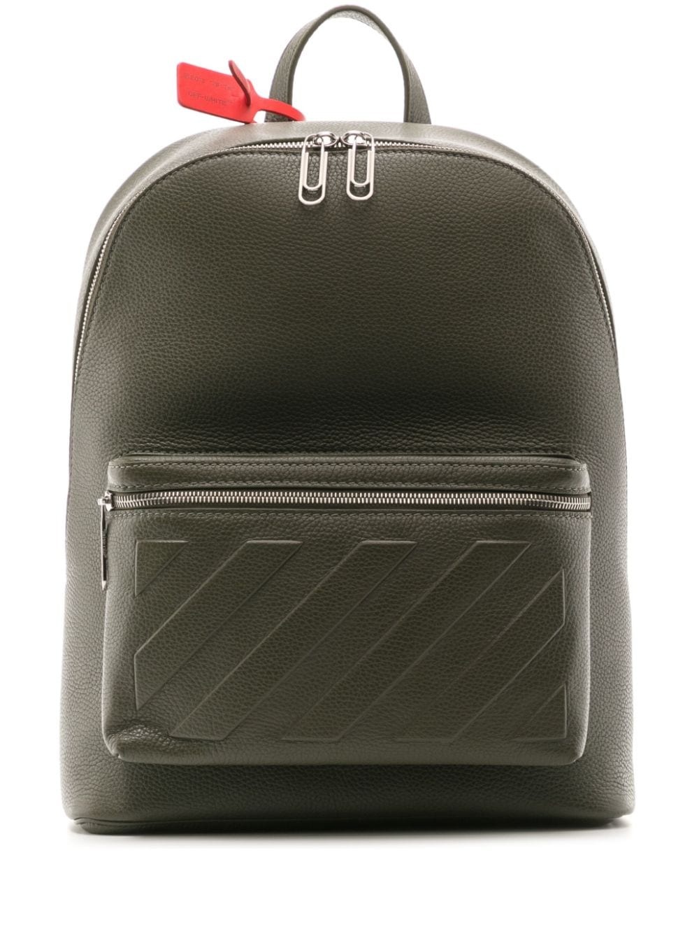 Binder embossed leather backpack - 1