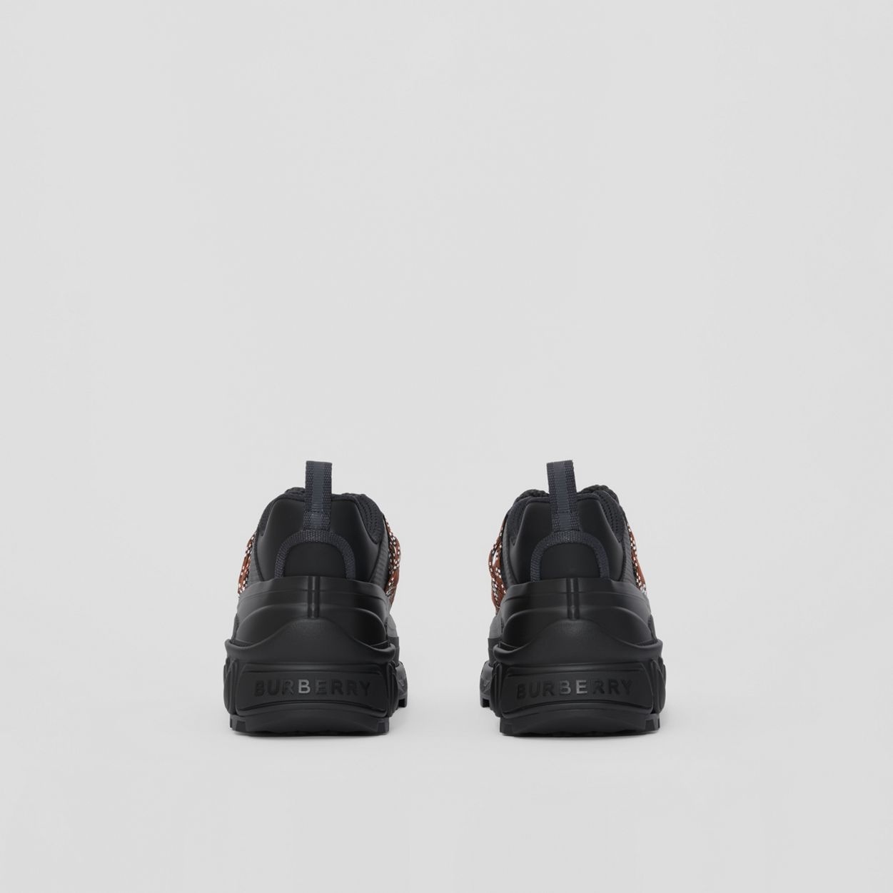 Lace Detail Leather and Nylon Arthur Sneakers - 5