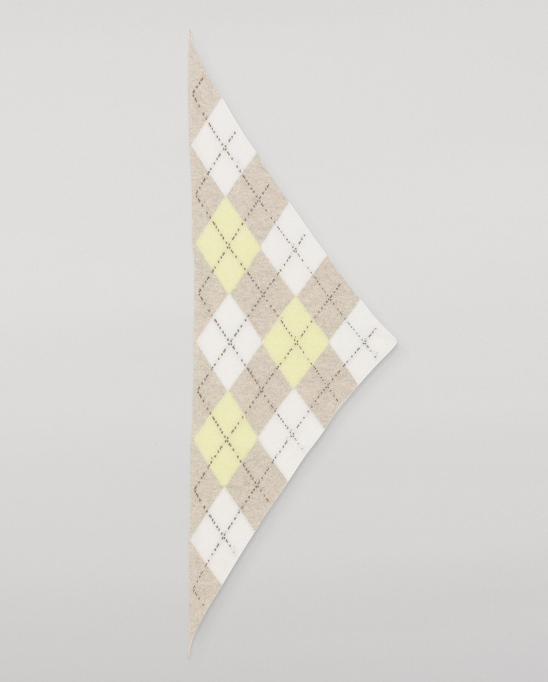 Clan Natural Argyle Cashmere Bandana 3
