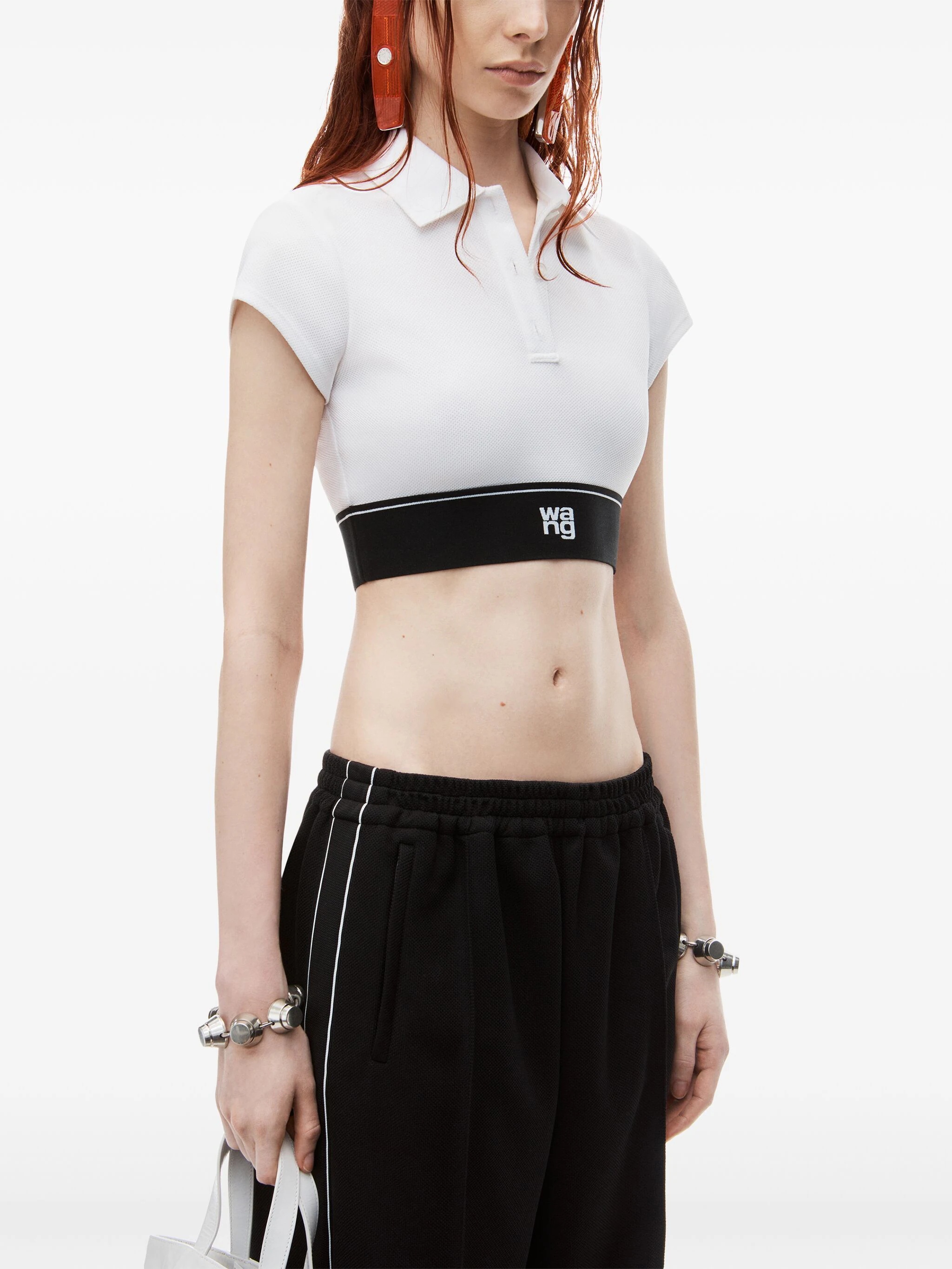 T BY ALEXANDER WANG Women Cheerleader Polo Top - 2