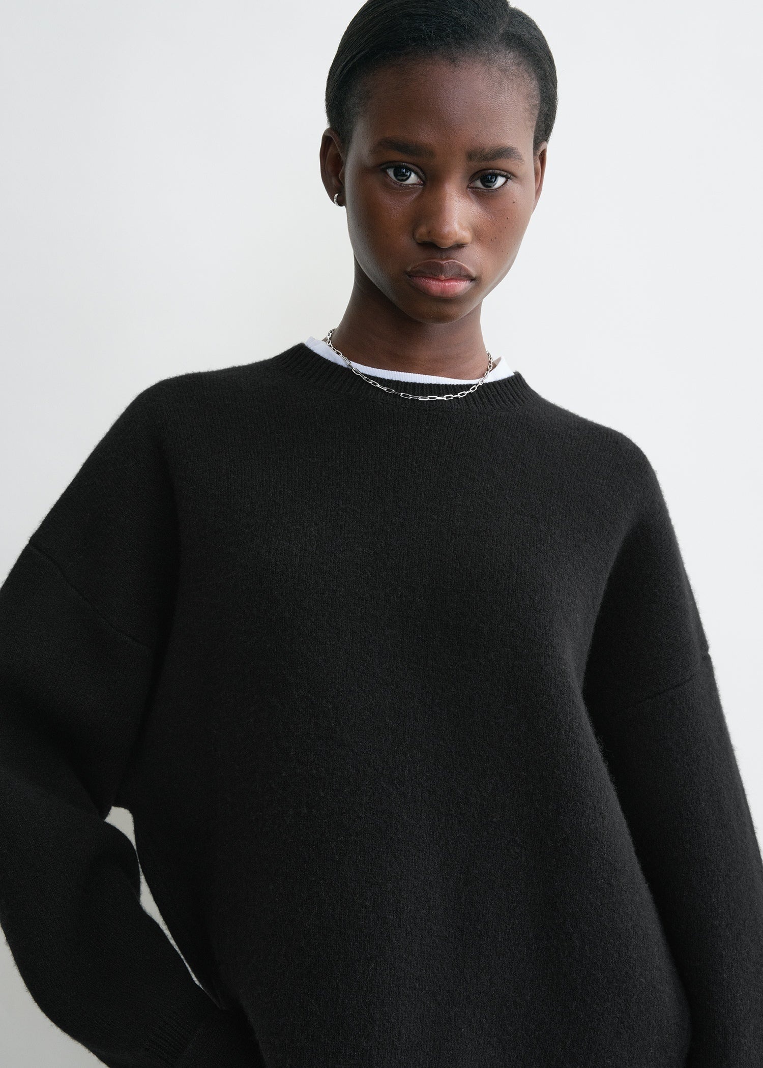 Double-knit pullover black - 5