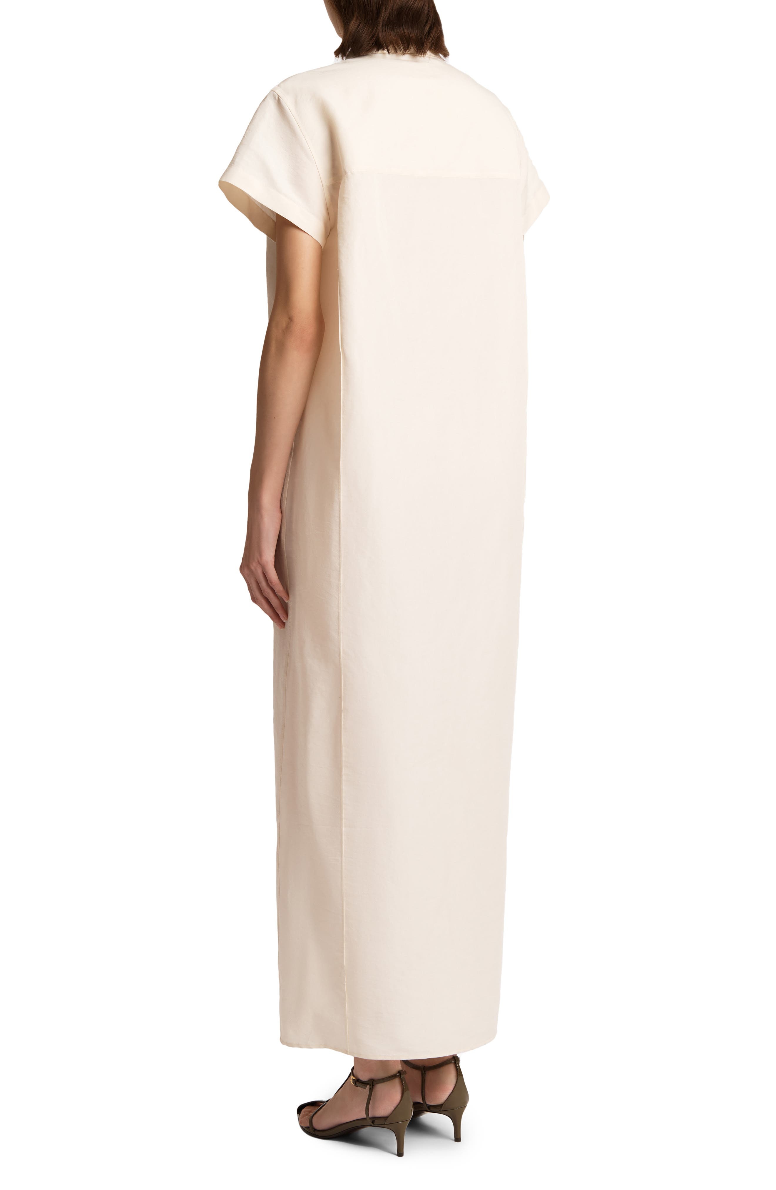 Khaite Effy Organza Shirtdress in Natural at Nordstrom - 2