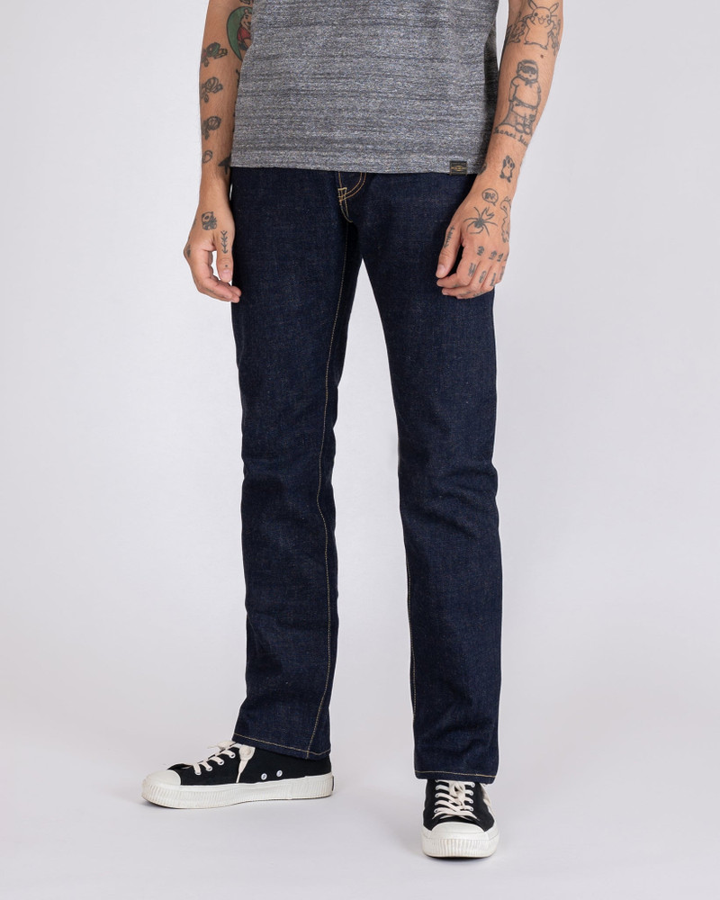 Iron Heart IH-777S-18 18OZ VINTAGE SELVEDGE DENIM SLIM TAPERED CUT JEANS - INDIGO outlook