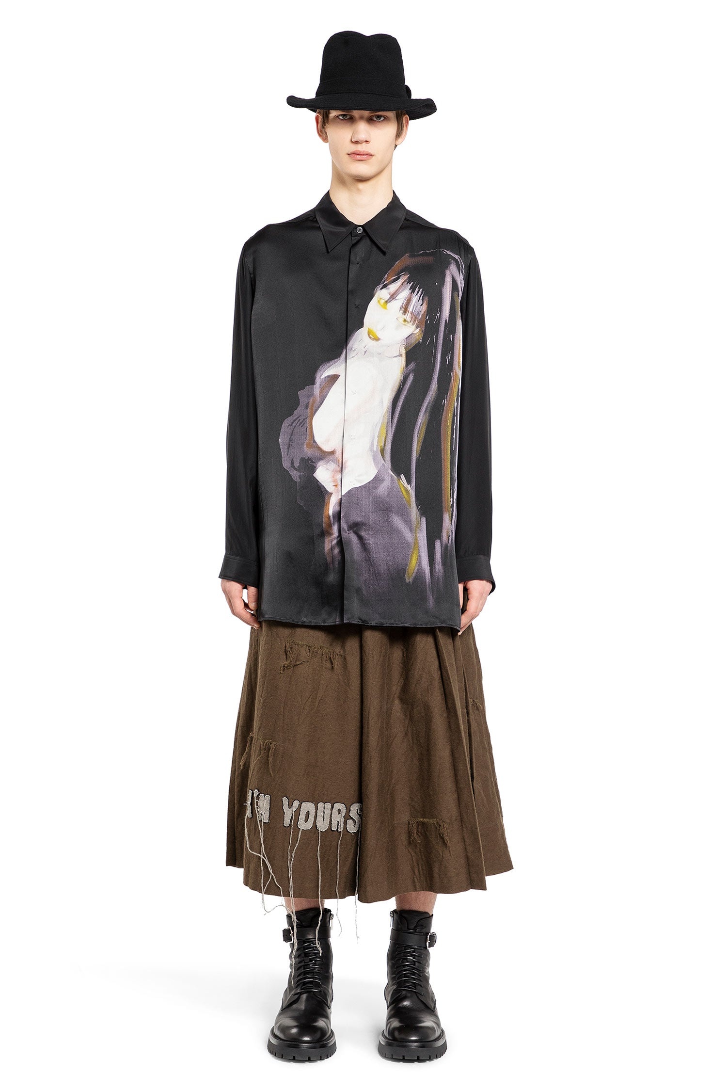 Yohji Yamamoto A-Female-Design-Momme-Shirt | antonioli