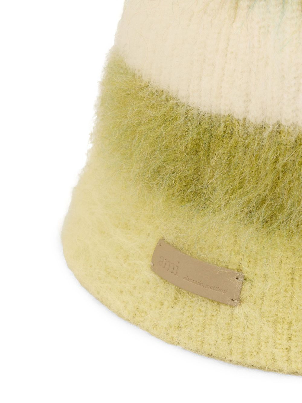 striped mohair bucket hat - 3