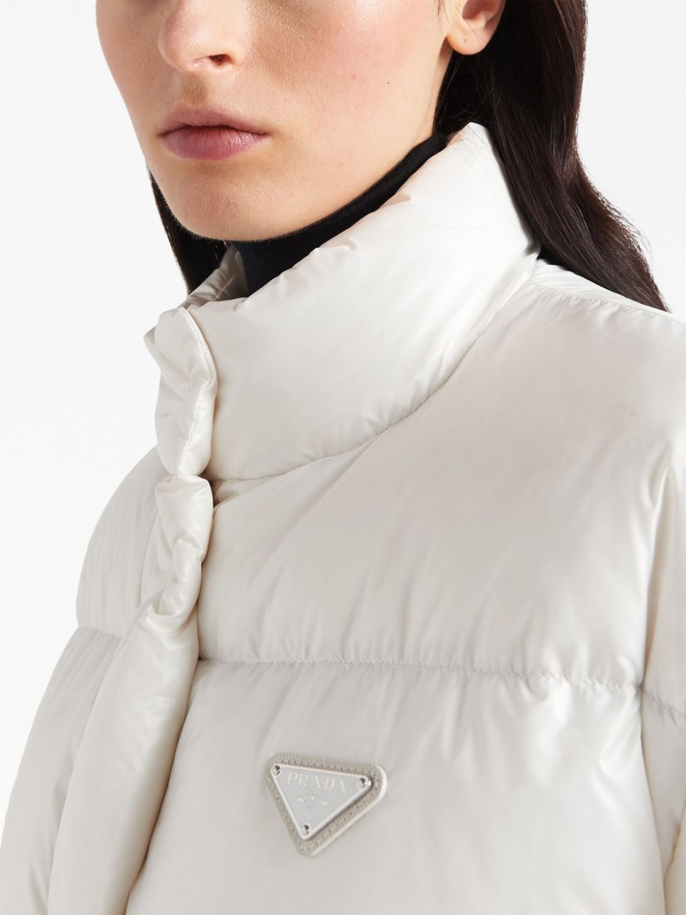 Re-Nylon cropped puffer jacket - 5