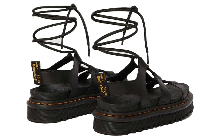 (WMNS) Dr. Martens Nartilla Sandals Black 24641001 - 5