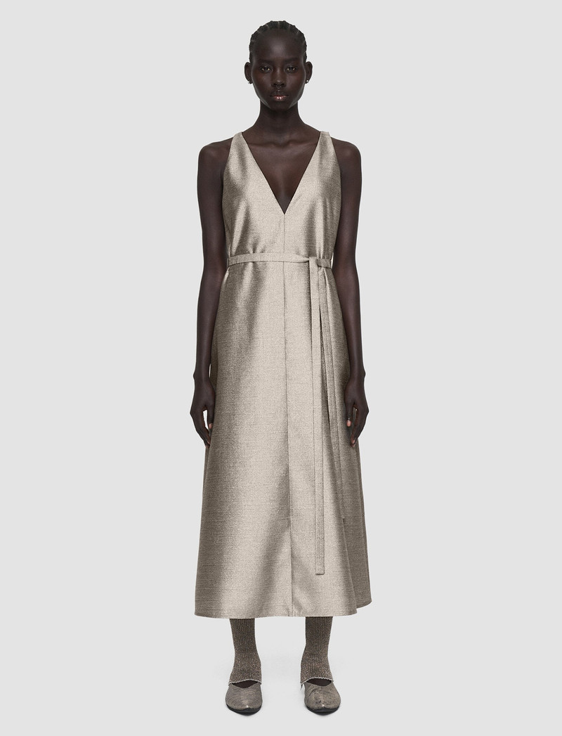JOSEPH Metallic Desiree Dress outlook
