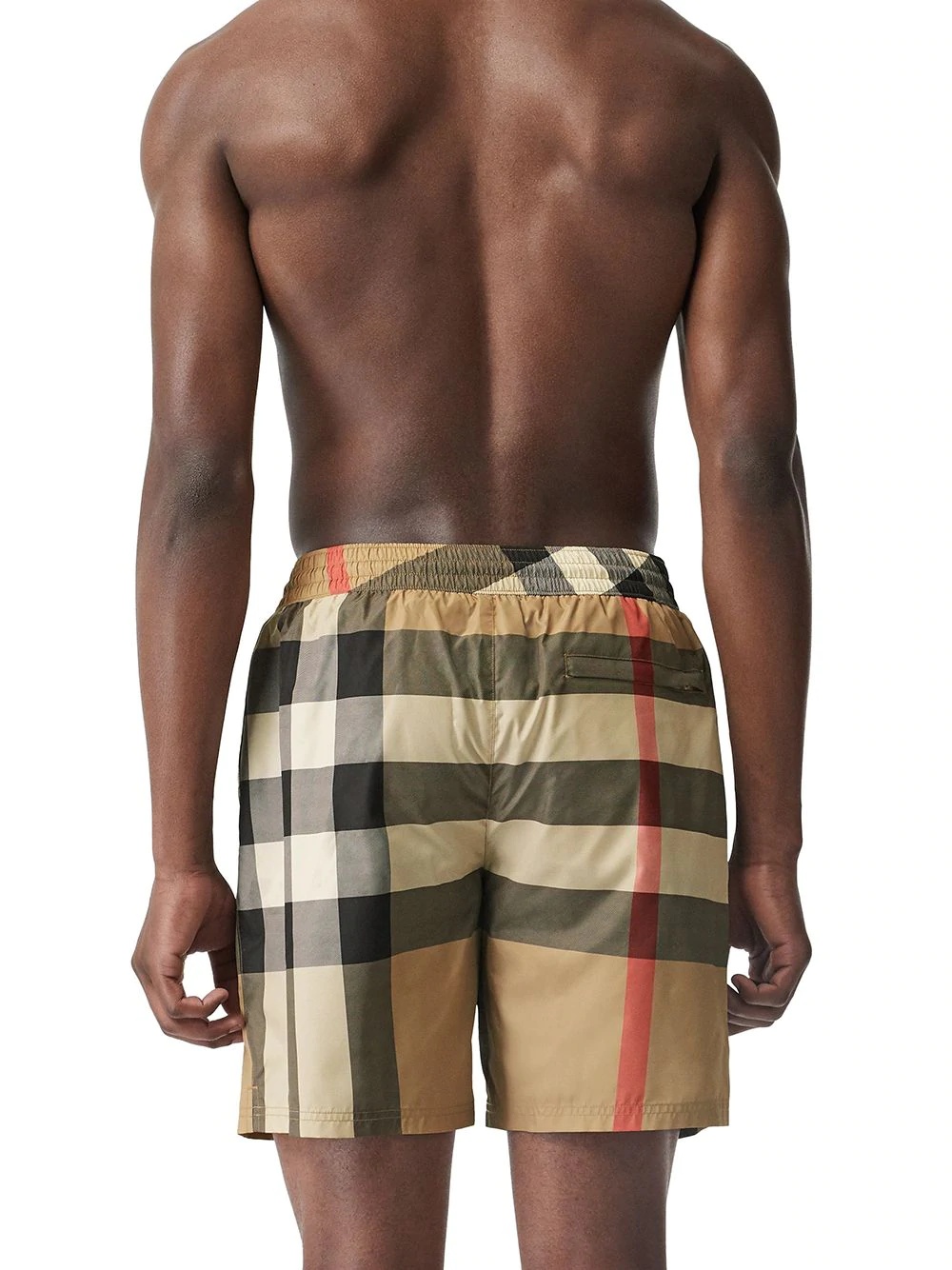 Check Drawcord Swim Shorts - 4