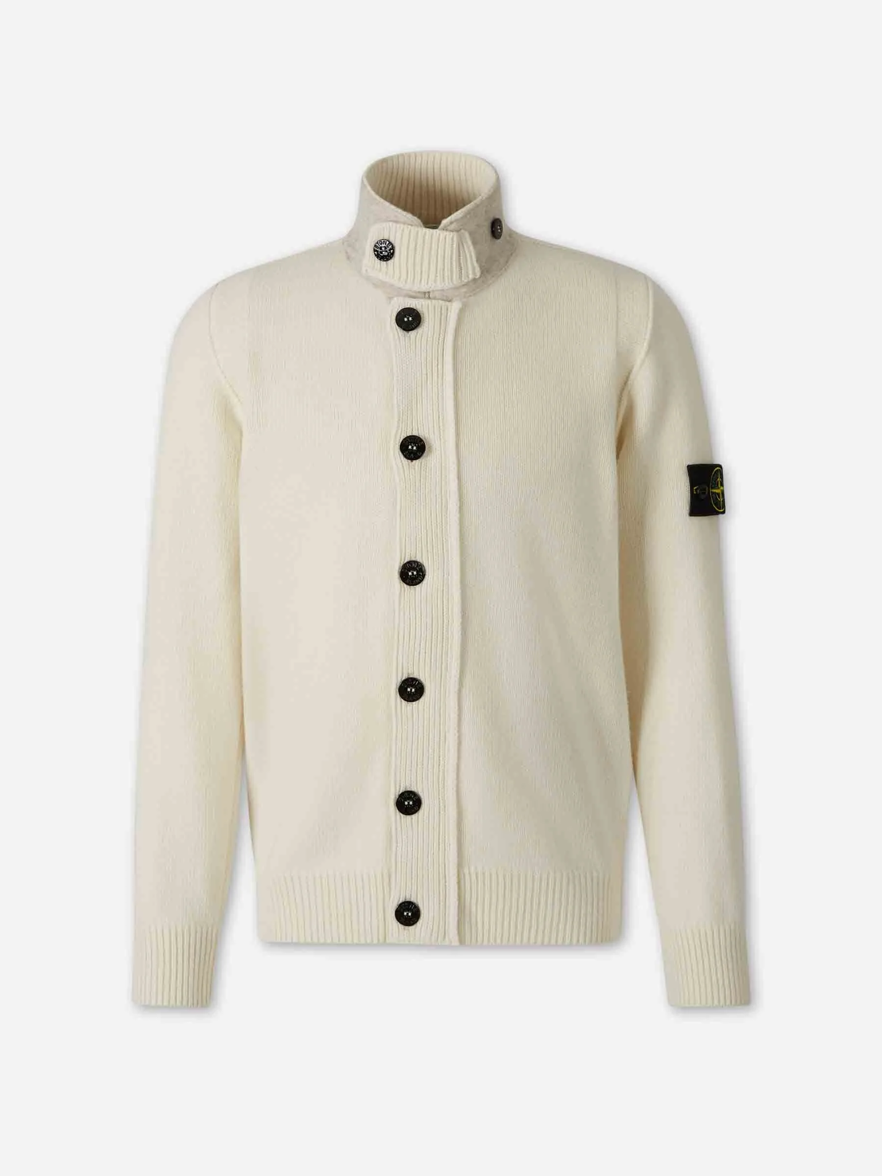 HIGH NECK CARDIGAN - 1